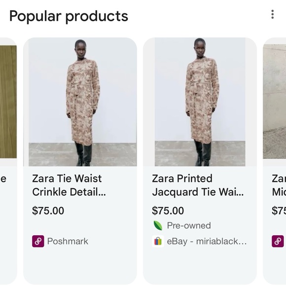 Zara Crinkle Effect MIDI - Picture 3 of 3